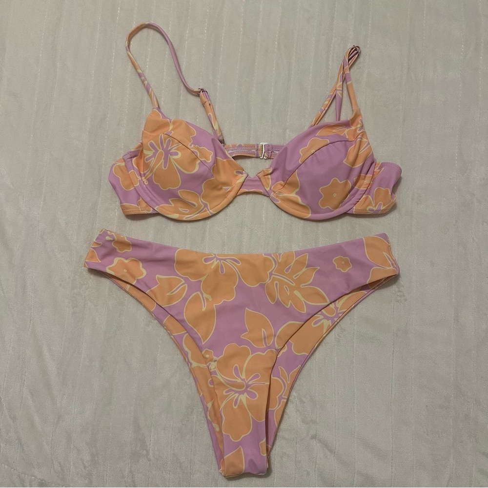 Aurelle Kiva High Waisted Bikini Set